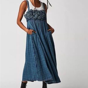 NWOT FREE PEOPLE DENIM DRESS